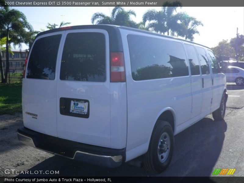 Summit White / Medium Pewter 2008 Chevrolet Express EXT LS 3500 Passenger Van