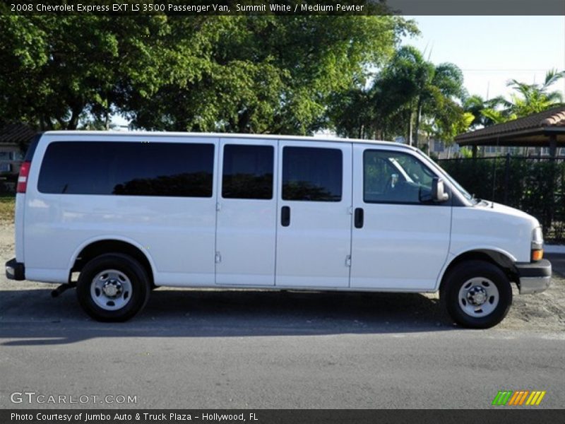 Summit White / Medium Pewter 2008 Chevrolet Express EXT LS 3500 Passenger Van