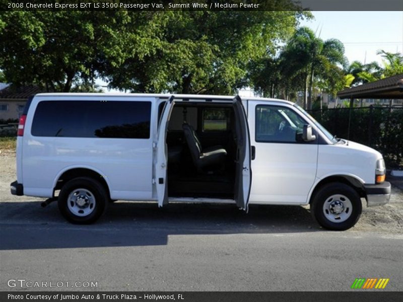 Summit White / Medium Pewter 2008 Chevrolet Express EXT LS 3500 Passenger Van