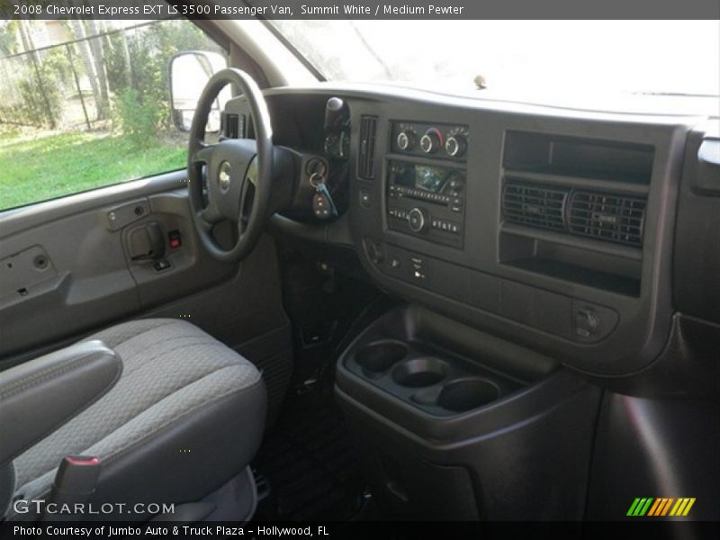 Summit White / Medium Pewter 2008 Chevrolet Express EXT LS 3500 Passenger Van