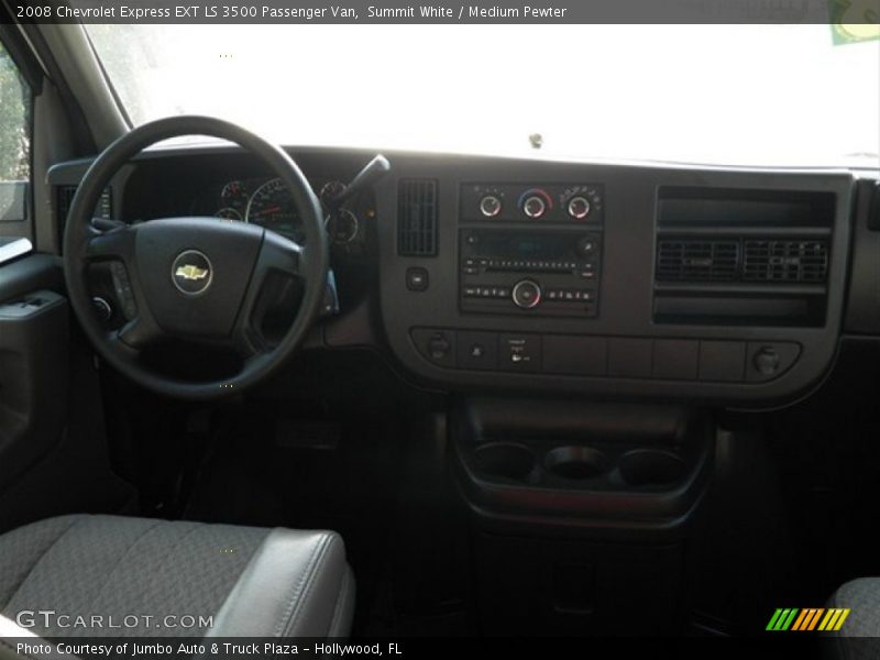 Summit White / Medium Pewter 2008 Chevrolet Express EXT LS 3500 Passenger Van