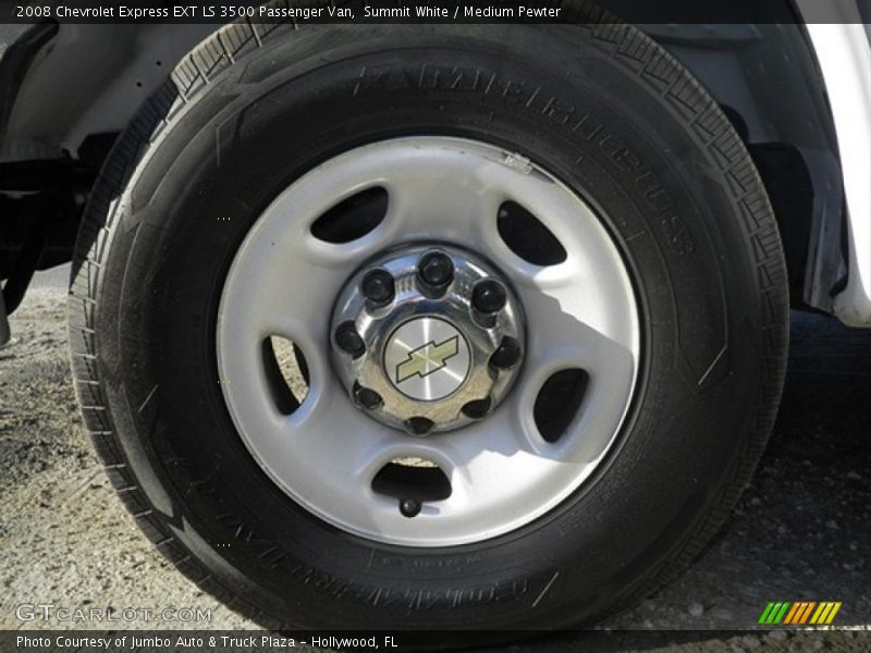 Summit White / Medium Pewter 2008 Chevrolet Express EXT LS 3500 Passenger Van