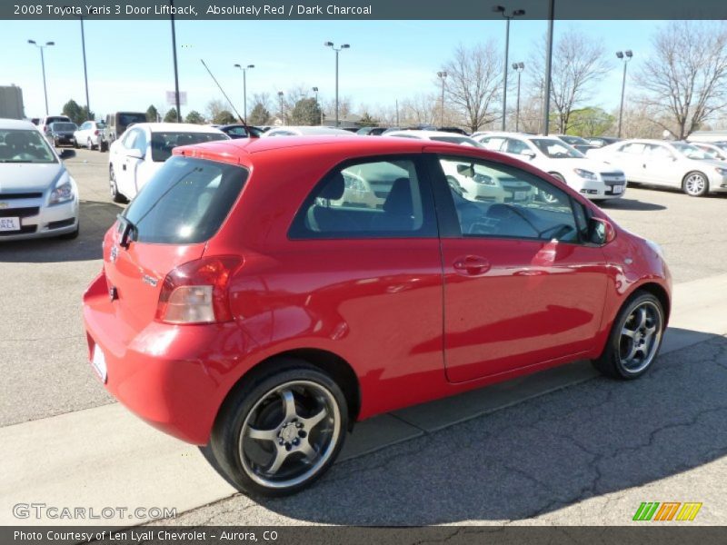 Absolutely Red / Dark Charcoal 2008 Toyota Yaris 3 Door Liftback