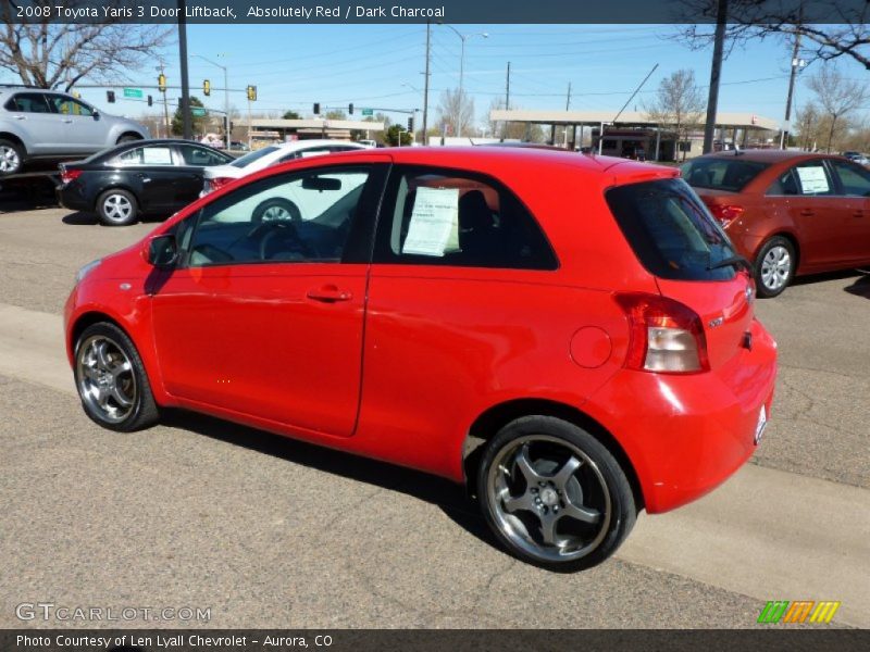 Absolutely Red / Dark Charcoal 2008 Toyota Yaris 3 Door Liftback