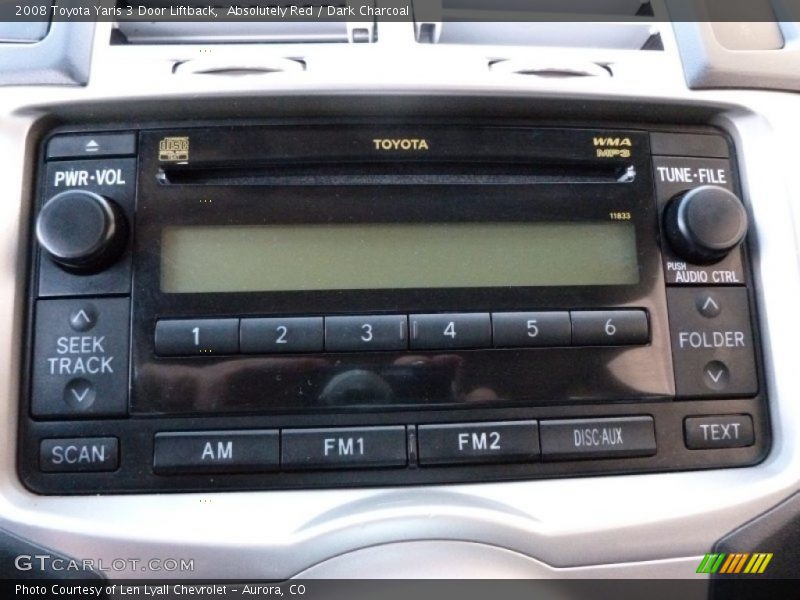 Absolutely Red / Dark Charcoal 2008 Toyota Yaris 3 Door Liftback