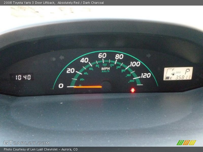 Absolutely Red / Dark Charcoal 2008 Toyota Yaris 3 Door Liftback