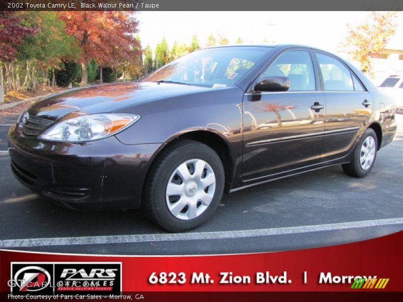 Black Walnut Pearl / Taupe 2002 Toyota Camry LE