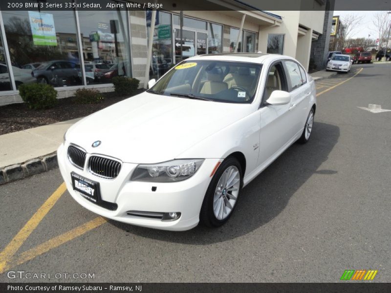 Alpine White / Beige 2009 BMW 3 Series 335xi Sedan