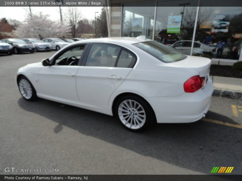 Alpine White / Beige 2009 BMW 3 Series 335xi Sedan