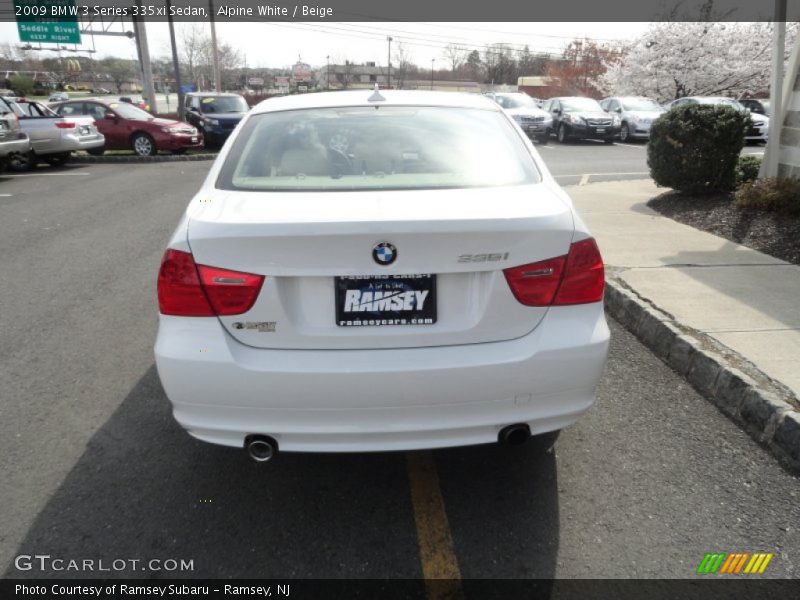 Alpine White / Beige 2009 BMW 3 Series 335xi Sedan