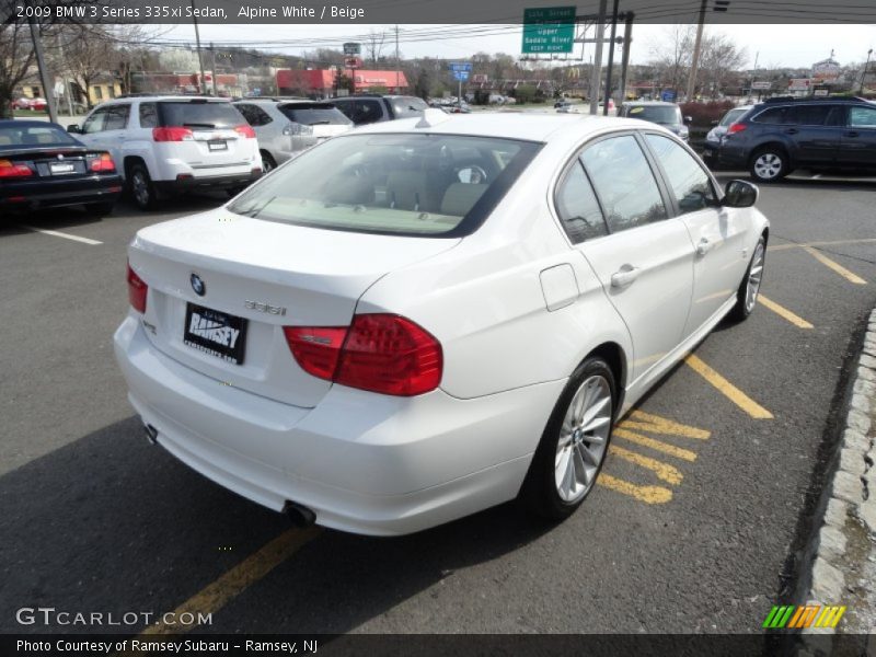 Alpine White / Beige 2009 BMW 3 Series 335xi Sedan