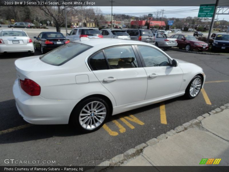 Alpine White / Beige 2009 BMW 3 Series 335xi Sedan