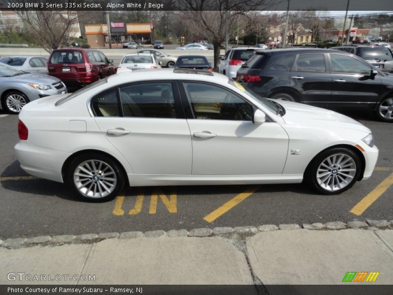 Alpine White / Beige 2009 BMW 3 Series 335xi Sedan