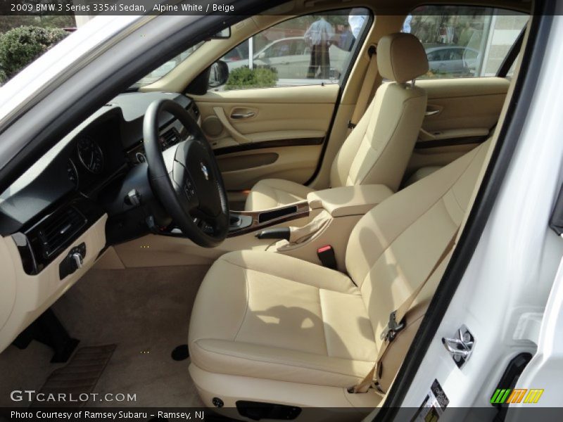 Alpine White / Beige 2009 BMW 3 Series 335xi Sedan