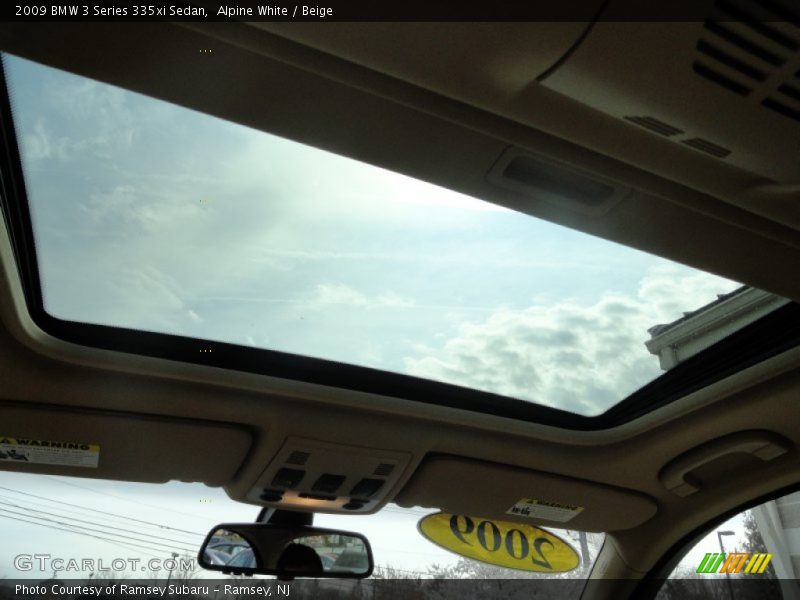 Alpine White / Beige 2009 BMW 3 Series 335xi Sedan