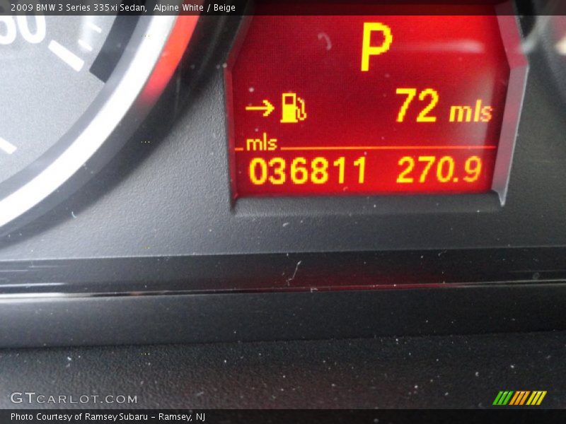 Alpine White / Beige 2009 BMW 3 Series 335xi Sedan