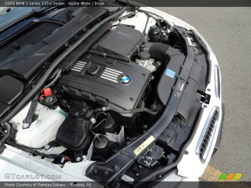 Alpine White / Beige 2009 BMW 3 Series 335xi Sedan