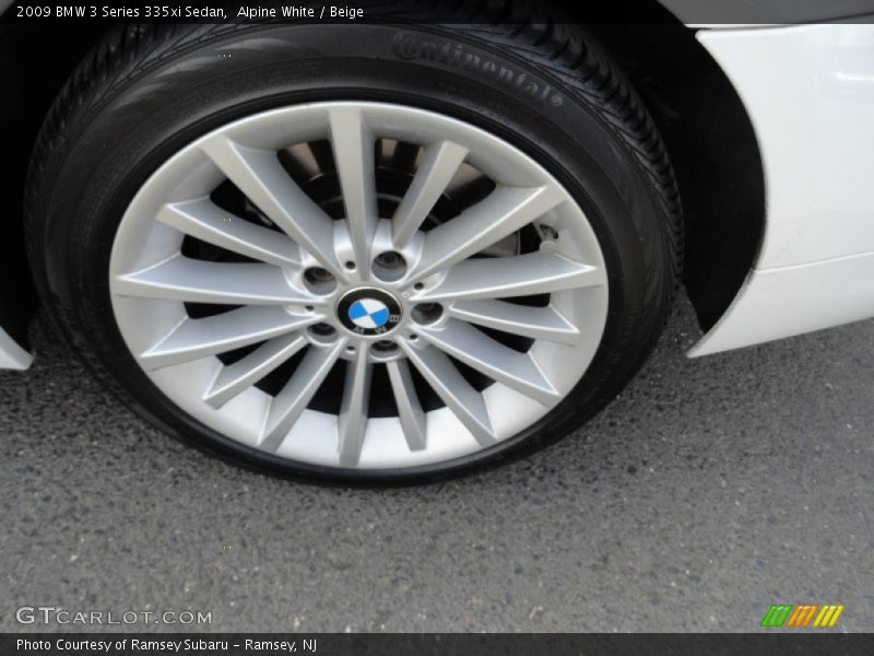 Alpine White / Beige 2009 BMW 3 Series 335xi Sedan