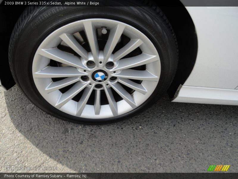 Alpine White / Beige 2009 BMW 3 Series 335xi Sedan