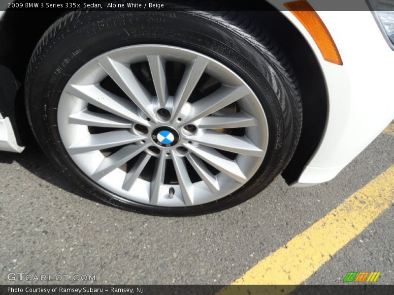 Alpine White / Beige 2009 BMW 3 Series 335xi Sedan