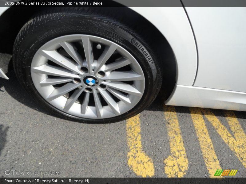 Alpine White / Beige 2009 BMW 3 Series 335xi Sedan