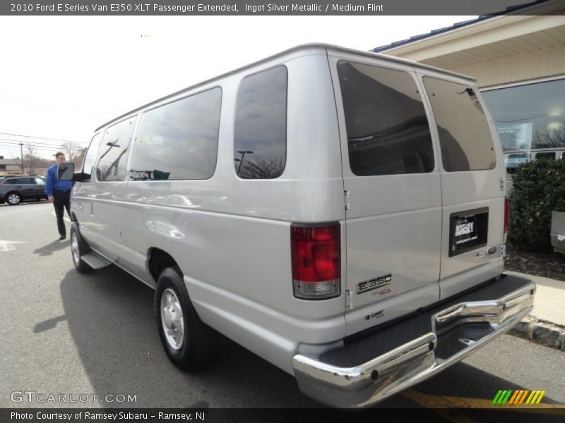 Ingot Silver Metallic / Medium Flint 2010 Ford E Series Van E350 XLT Passenger Extended