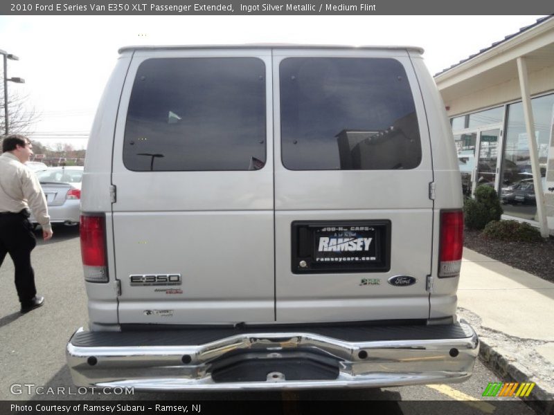 Ingot Silver Metallic / Medium Flint 2010 Ford E Series Van E350 XLT Passenger Extended