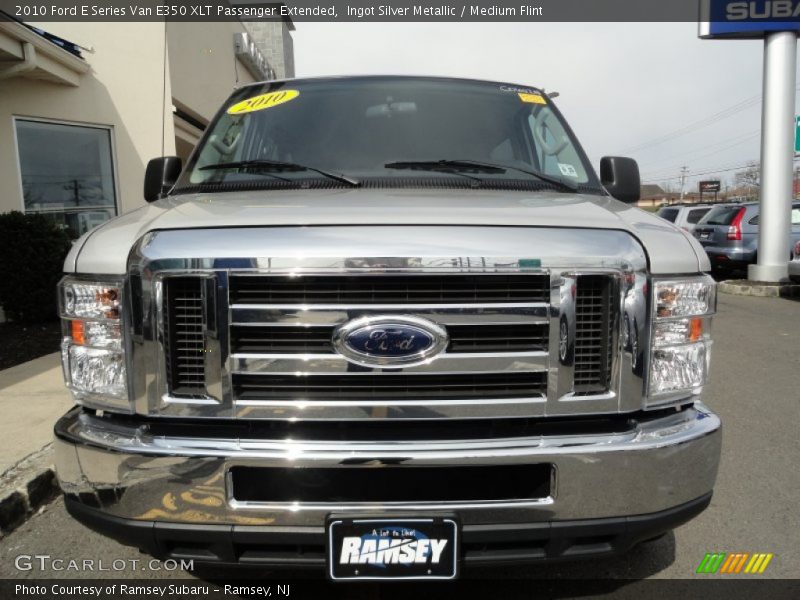 Ingot Silver Metallic / Medium Flint 2010 Ford E Series Van E350 XLT Passenger Extended