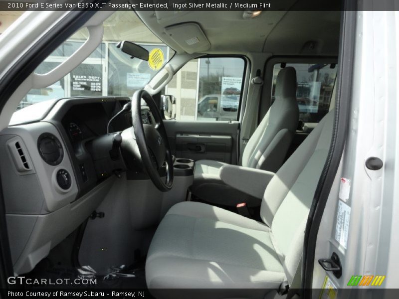 Ingot Silver Metallic / Medium Flint 2010 Ford E Series Van E350 XLT Passenger Extended
