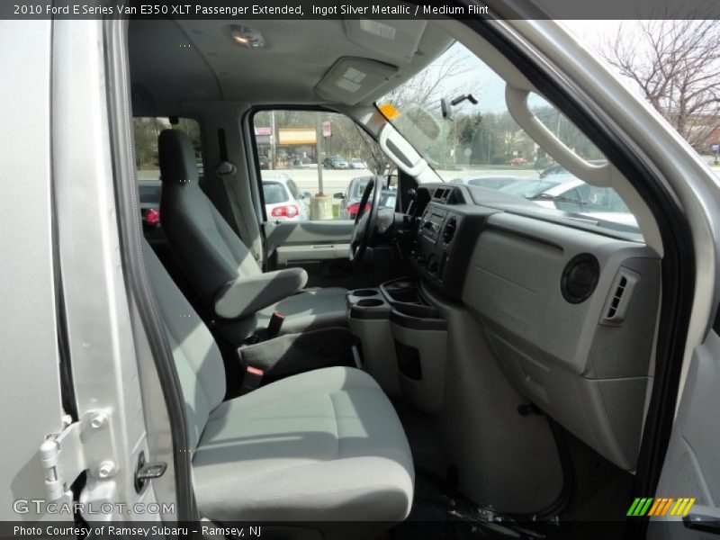 Ingot Silver Metallic / Medium Flint 2010 Ford E Series Van E350 XLT Passenger Extended
