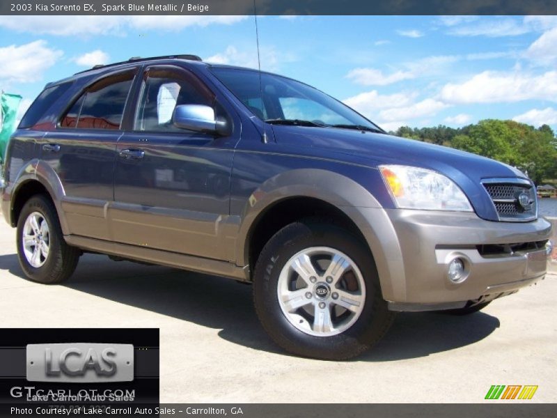 Spark Blue Metallic / Beige 2003 Kia Sorento EX