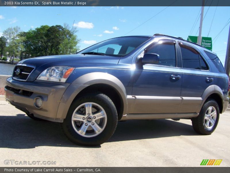 Spark Blue Metallic / Beige 2003 Kia Sorento EX