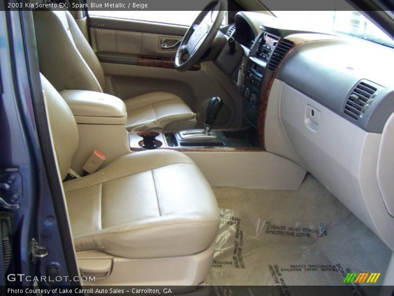 Spark Blue Metallic / Beige 2003 Kia Sorento EX