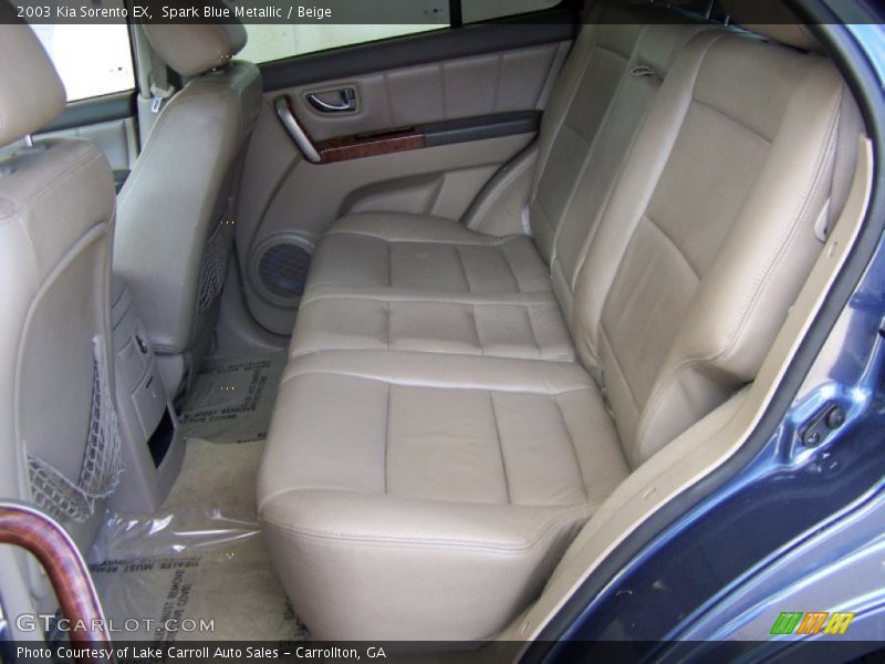 Rear Seat of 2003 Sorento EX