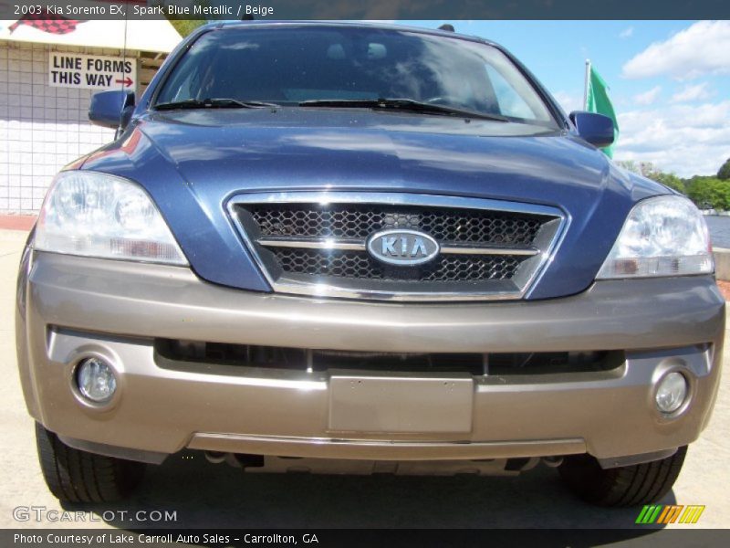 Spark Blue Metallic / Beige 2003 Kia Sorento EX