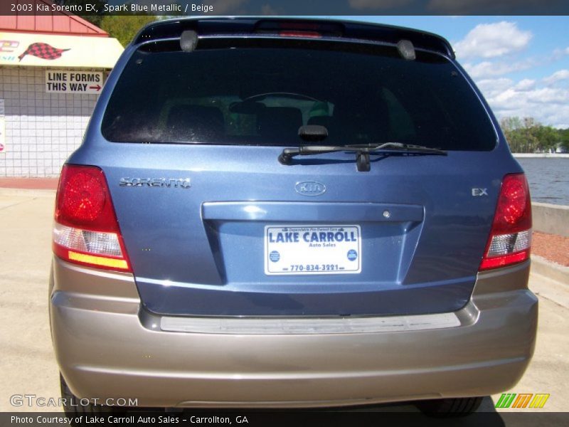 Spark Blue Metallic / Beige 2003 Kia Sorento EX