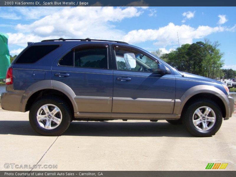 Spark Blue Metallic / Beige 2003 Kia Sorento EX