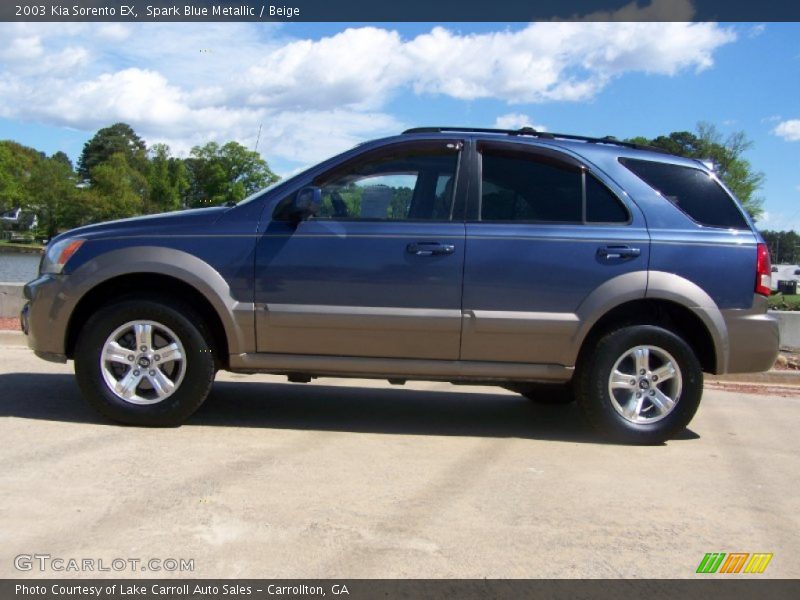 Spark Blue Metallic / Beige 2003 Kia Sorento EX