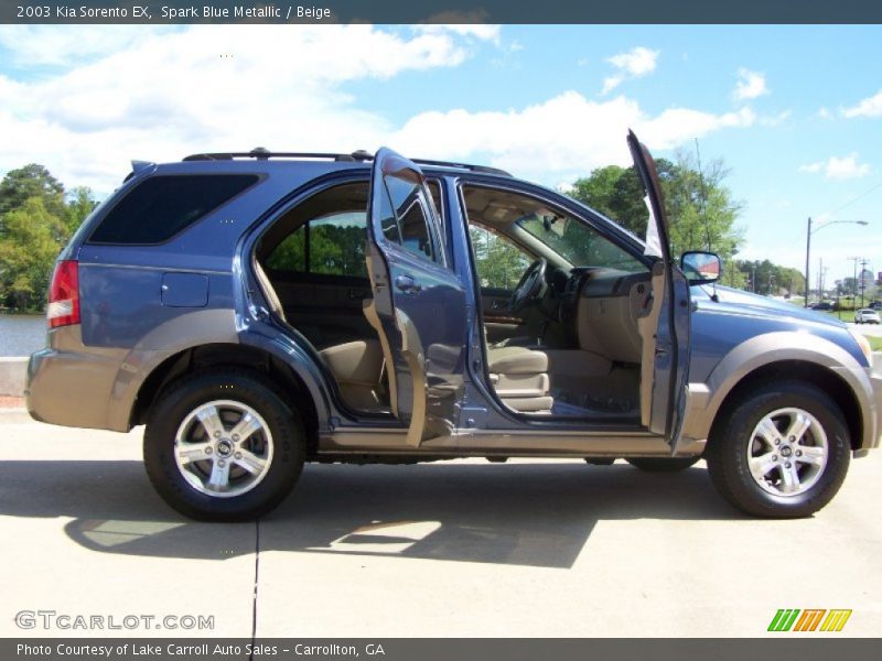 Spark Blue Metallic / Beige 2003 Kia Sorento EX