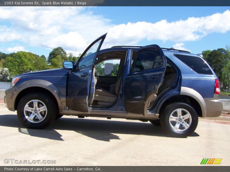 Spark Blue Metallic / Beige 2003 Kia Sorento EX