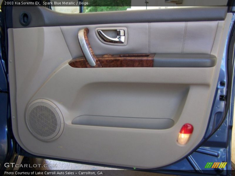 Spark Blue Metallic / Beige 2003 Kia Sorento EX