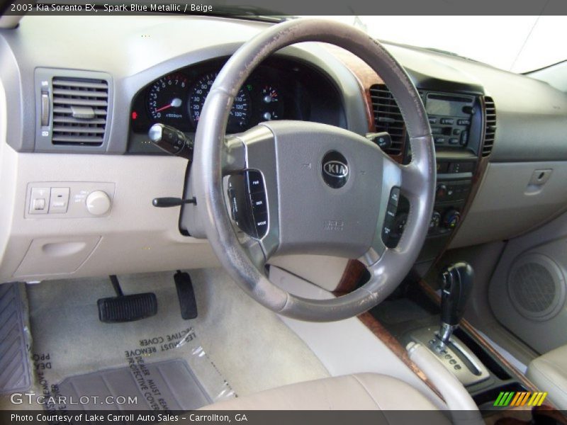 Spark Blue Metallic / Beige 2003 Kia Sorento EX