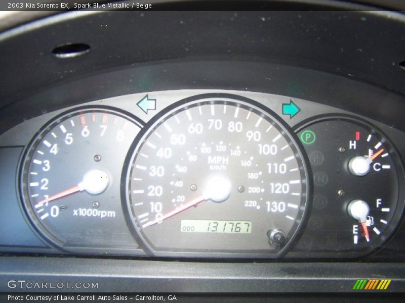 Spark Blue Metallic / Beige 2003 Kia Sorento EX