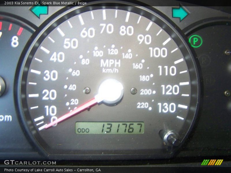 Spark Blue Metallic / Beige 2003 Kia Sorento EX