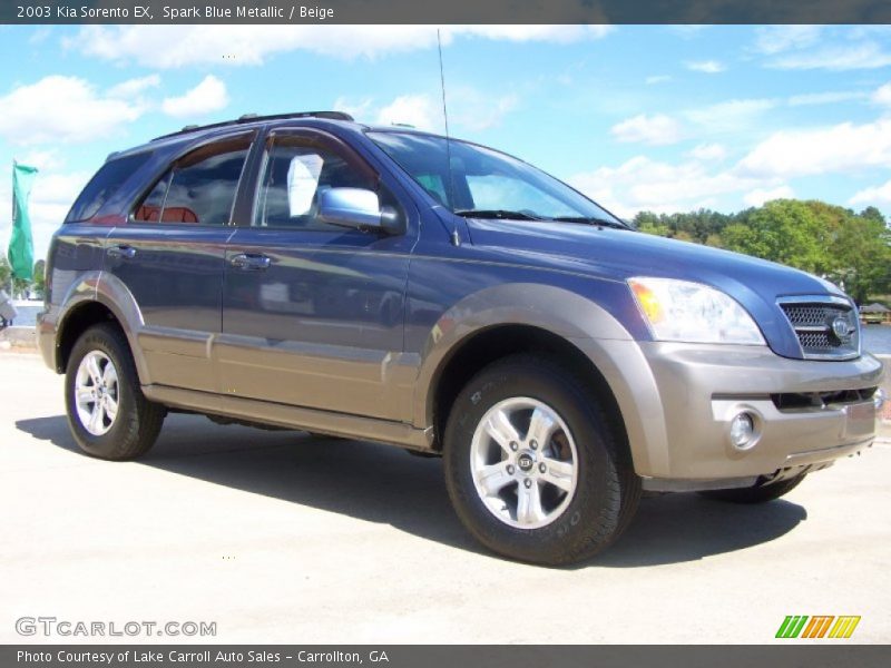 Spark Blue Metallic / Beige 2003 Kia Sorento EX
