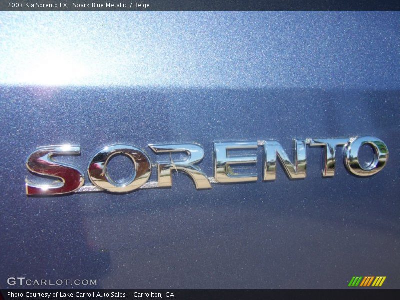 Spark Blue Metallic / Beige 2003 Kia Sorento EX