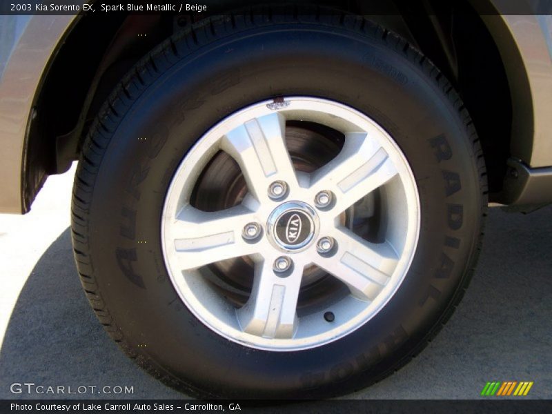 Spark Blue Metallic / Beige 2003 Kia Sorento EX