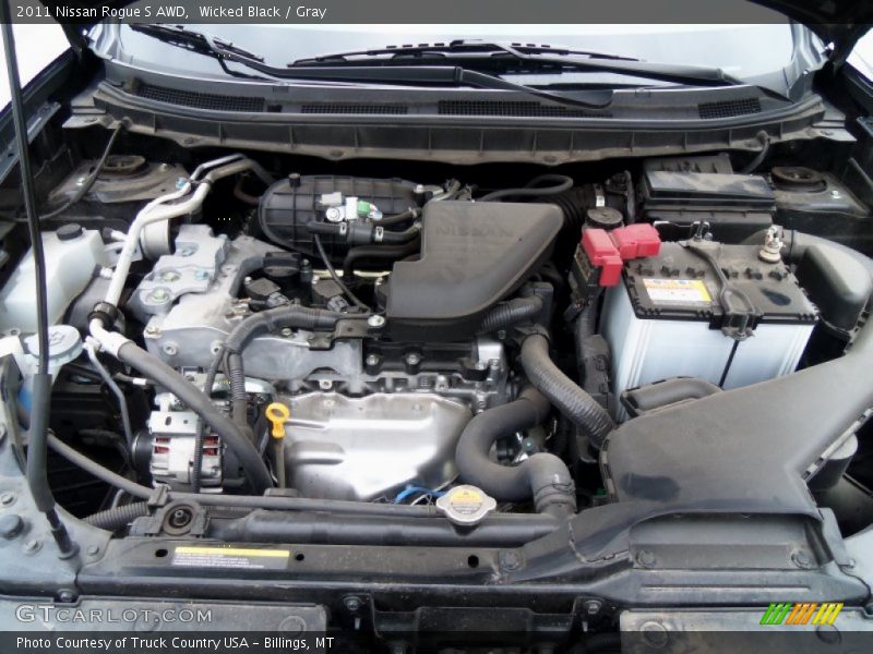 Wicked Black / Gray 2011 Nissan Rogue S AWD