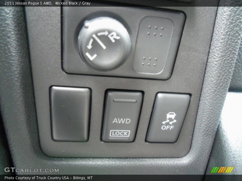 Wicked Black / Gray 2011 Nissan Rogue S AWD