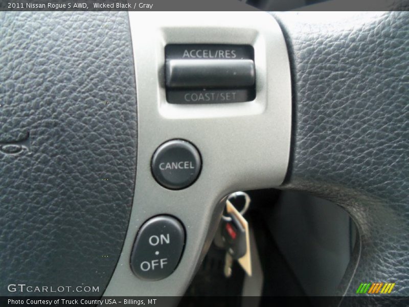Wicked Black / Gray 2011 Nissan Rogue S AWD
